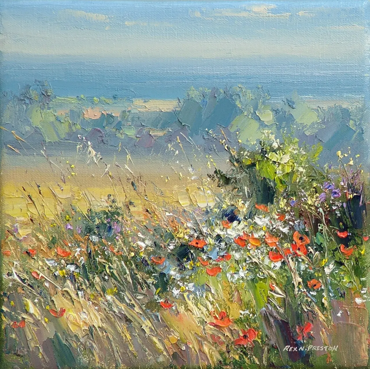 Rex Preston - sunny morning, norfolk coast